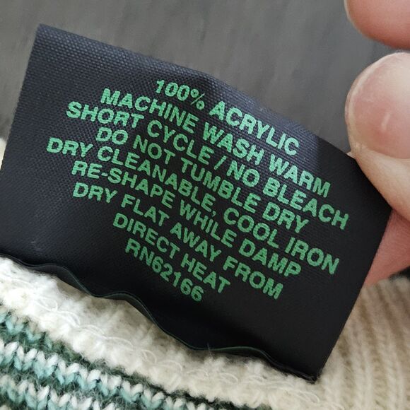 Emerald Isle Womans Tunic Sweater Made In Ireland Size Med Green Floral - Picture 4 of 8